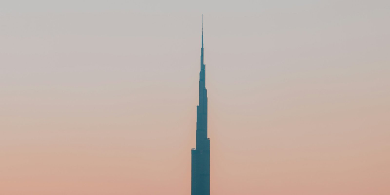 Dubai skyline at sunset